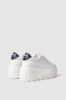 Sneakers addict plateau con logo sulla suola • Nero