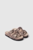 Sandalo 2 fasce con stampa animalier • Animalier beige