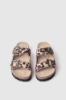 Sandalo 2 fasce con stampa animalier • Animalier beige