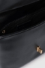 Reg shoulder strap con matelasse' e logo con chiusura a girello • Nero