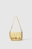 Mini shoulder strap con matelasse' e logo chiusura girello • Giallo