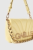 Mini shoulder strap con matelasse' e logo chiusura girello • Giallo