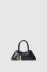 Mini duffle con logo in metallo e maxi flag g coursive • Nero
