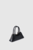 Mini duffle con logo in metallo e maxi flag g coursive • Nero