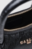 Mini duffle con logo in metallo e maxi flag g coursive • Nero