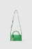 Mini shoulder strap con logo in metallo e maxi flag g coursive • Verde