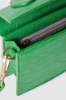 Mini shoulder strap con logo in metallo e maxi flag g coursive • Verde