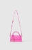 Mini shoulder strap con logo in metallo e maxi flag g coursive • Fucsia