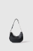 Reg moon bag con logo in metallo e logo catena su tracolla • Nero