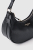 Reg moon bag con logo in metallo e logo catena su tracolla • Nero