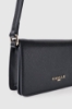 Mini shoulder strap con logo in metallo e logo catena su tracolla • Nero