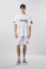Picture of Triacetate Bermuda shorts with drawstring • White