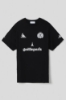 Immagine di Maxi t-shirt paricollo con taglio raglan • Nero