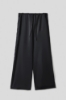Picture of Straight satin trousers • Black
