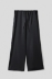 Picture of Straight satin trousers • Black