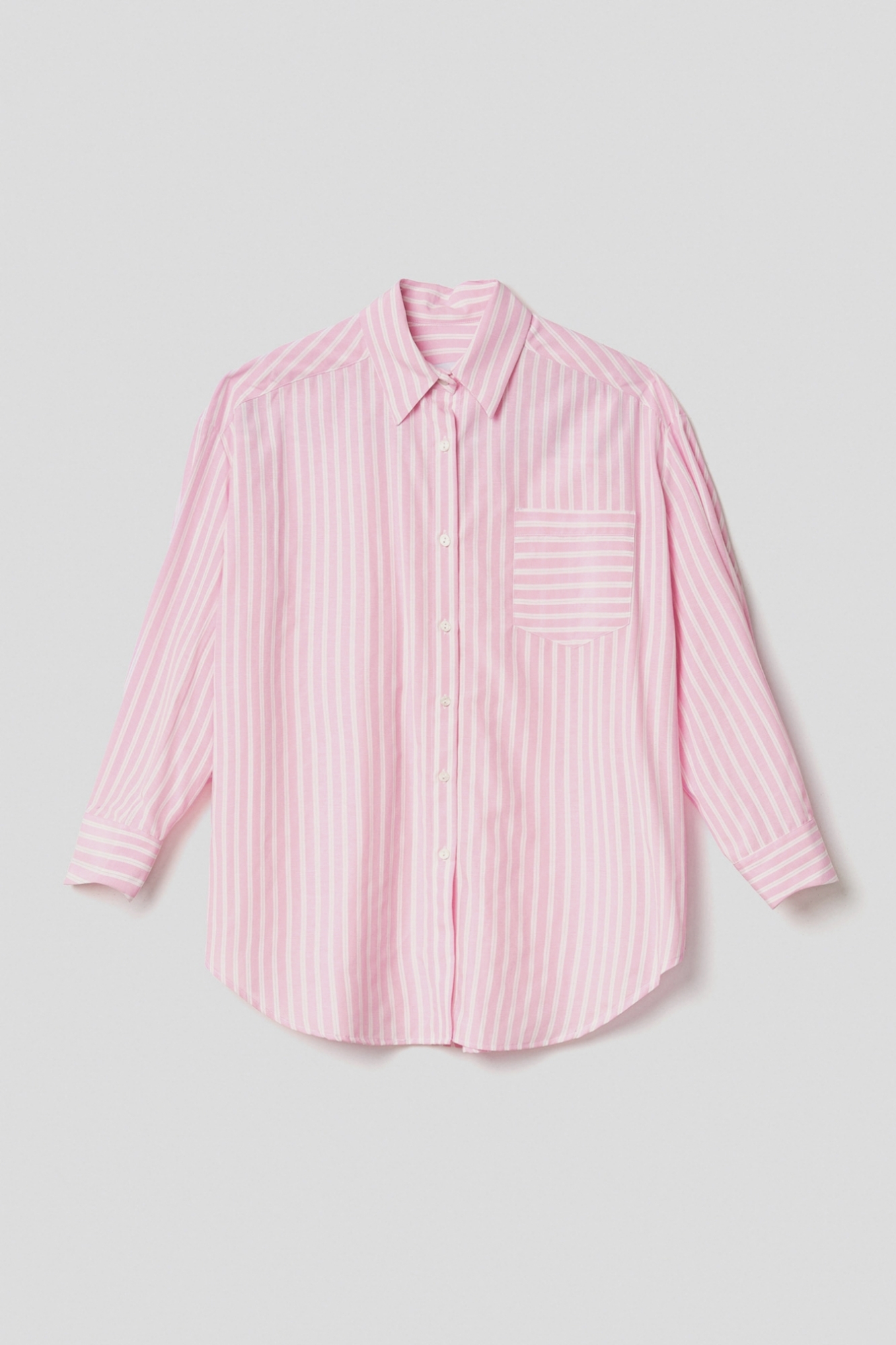 Picture of Oversized stick poplin shirt • Orchid pink