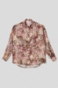 Picture of Regular shirt in printed satin • Multicolor spot
