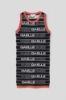 Picture of Logo midi dress • Black-orange