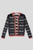 Immagine di Cardigan con logo • Nero-arancione