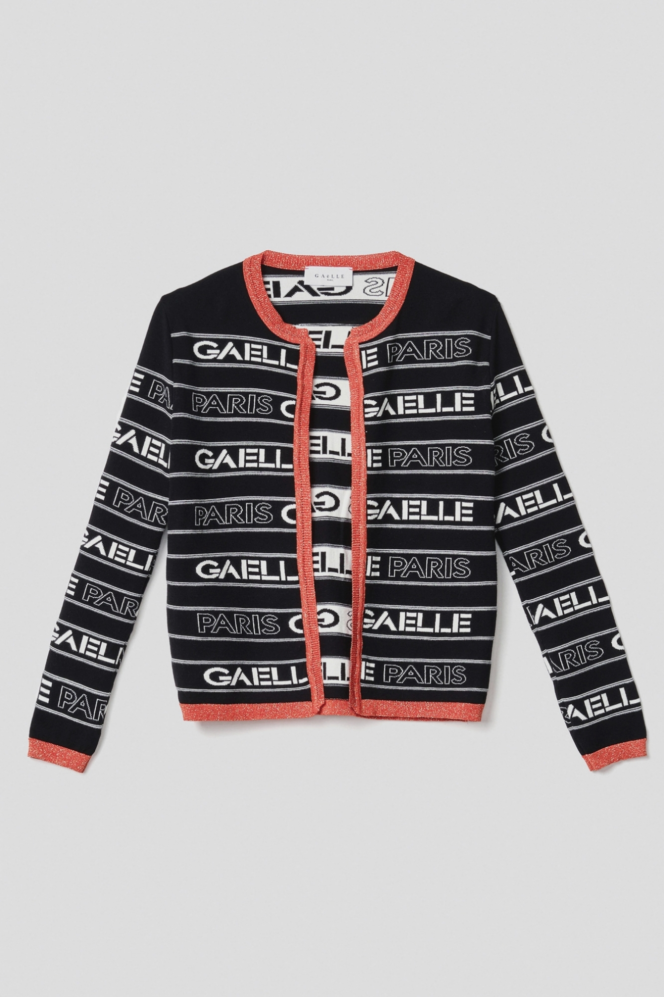 Picture of Logo cardigan • Black-orange