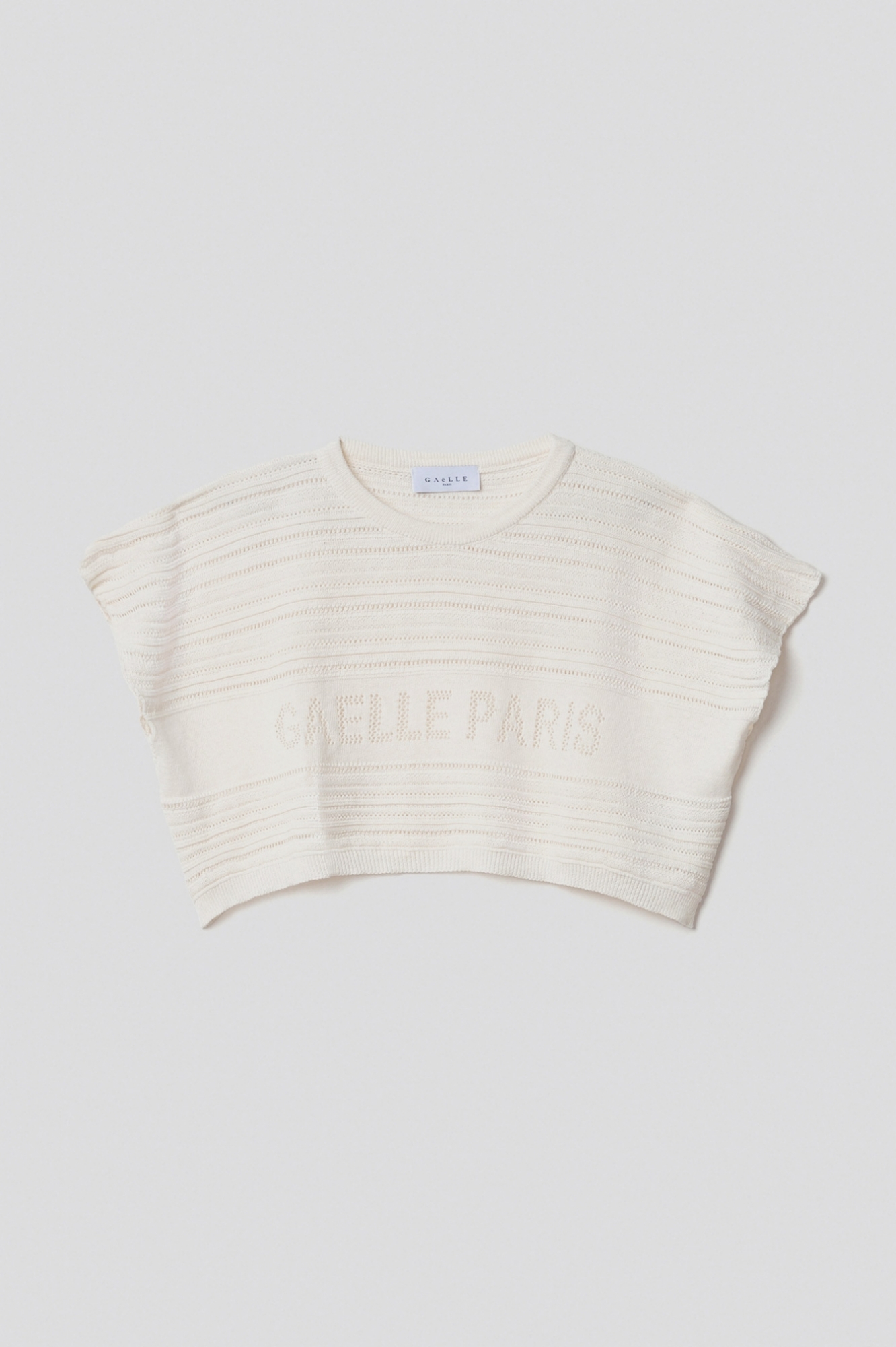 Picture of Crop knitwear • Mother of pearl