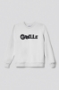 Picture of Long-sleeved round-neck sweatshirt with print • White