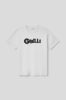 Immagine di T shirt in jersey paricollo con stampa • Bianco