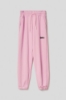 Immagine di Pantalone in felpa tasche alla francese e stampa • Rosa orchidea