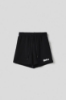Picture of Sweatshirt shorts with elastic waistband and print • Black