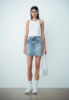 Immagine di Gonna Corta In Denim Blu