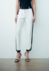 Immagine di Pantalone A Sigaretta Offwhite-Nero