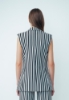 Picture of Single -breasted flanked vest White black