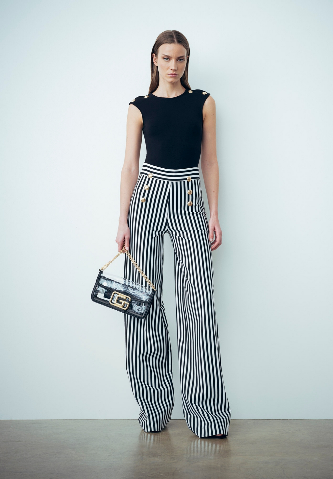 Picture of Palazzo high life pants White black