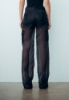 Immagine di Pantalone In Organza Dritto Nero