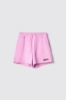 Picture of Sweatshirt shorts with elastic waistband and • Orchid pink print