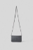 Mini shoulder strap glitter con logo embossed • Nero