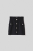 Gonna corta bustier in cady • Nero