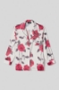 Camicia in raso stampato • Rose rosse