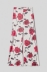 Pantalone a palazzo in raso stampato • Rose rosse