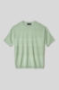 Immagine di T-shirt in maglieria con logo • Verde aloe