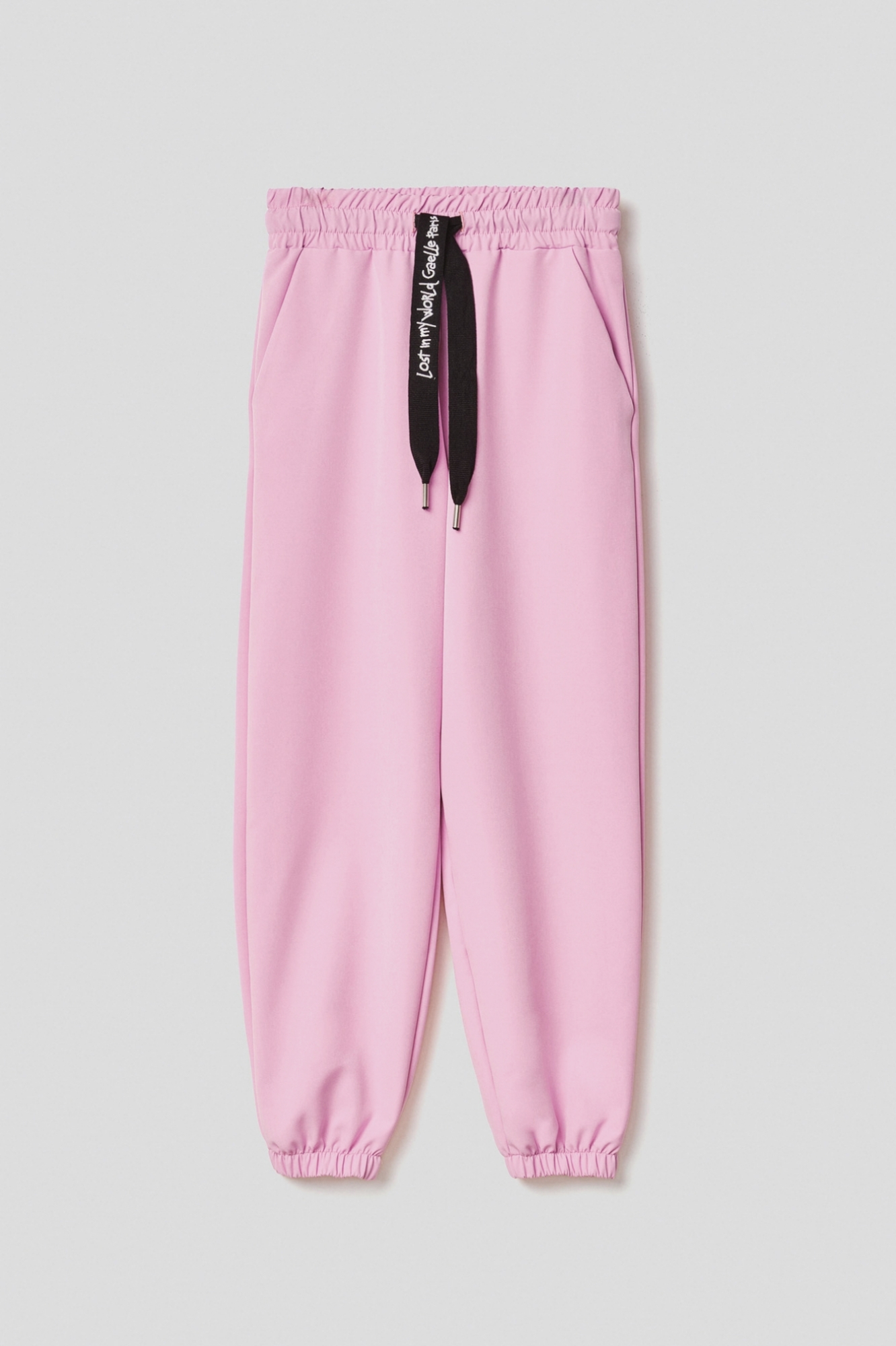 Picture of Trousers with logoed drawstring • Orchid pink