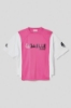 Picture of Round neck maxi t-shirt • Fuchsia white