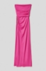 Picture of Long strapless dress with Milan stitch chain • Fuchsia