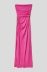 Picture of Long strapless dress with Milan stitch chain • Fuchsia