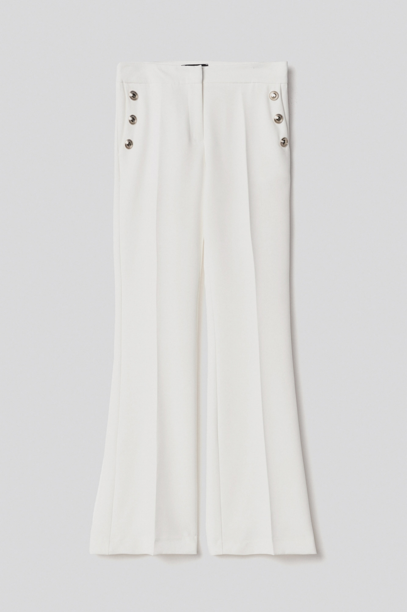 Pantalonea trombetta in cady • Gesso