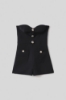 Tutina scollo a cuore in cady • Nero