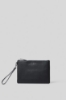 Reg pochette ecopelle logo in metallo • Nero