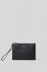 Reg pochette ecopelle logo in metallo • Nero