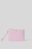 Reg pochette ecopelle logo in metallo • Rosa
