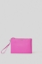 Reg pochette ecopelle logo in metallo • Fucsia